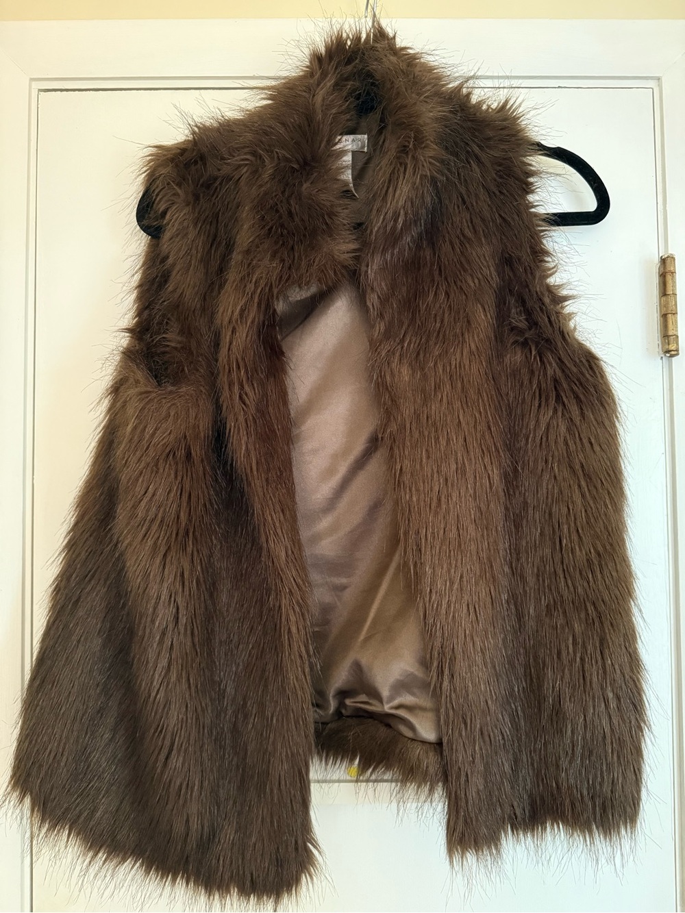 Kenar Brown Faux Fur Sleeveless Vest